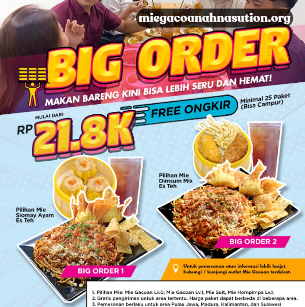 Big Order Mie Gacoan – Pesan Ramean Mulai Rp21,8K Plus Free Ongkir